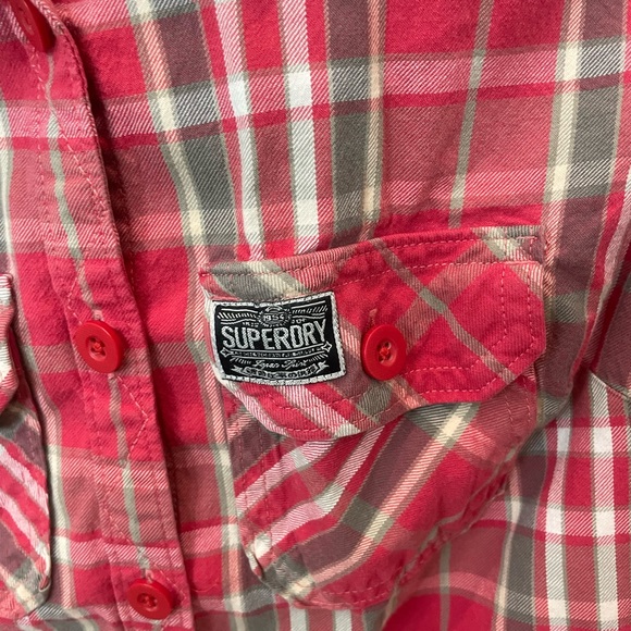 SuperDry Co. Women Plaid top Size Medium - Picture 4 of 5